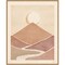 Mid Century Landscape II by Janelle Penner 23-in. W x 28-in. H. Canvas Wall Art Print Framed in Natural